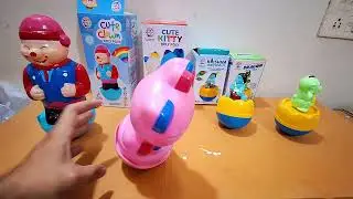 Unboxing and Review of prem ratna roly poly cute clown, cute kitty, krishna, dragon