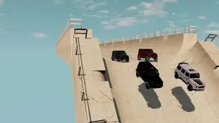 Mercedes G 63 AMG Jumping Mega Ramp Crash landing &ndash; BeamNG.Drive  #666