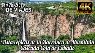 Volando sobre la Barranca de Huentit&aacute;n y la cascada Cola de Caballo Narrado desde el DJI Mini 4 Pro