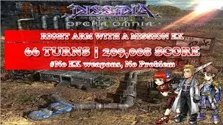 DFFOO GL &ndash; Right Arm with a Mission EX (No EX weapons |No Synergy Units | 66 turns | 209,008 score)