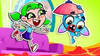 WOW! Let's Play The Floor Is Lava Game #song #cartoon