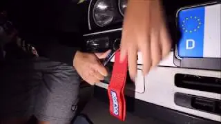 E30 Gets Sparco Tow Strap!