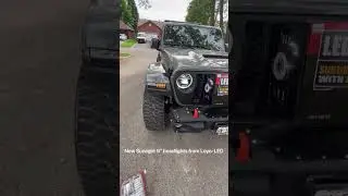 LOYO 9 inch Round LED Headlights with Halo DRL for Jeep Wrangler JL #shorts #ledheadlight