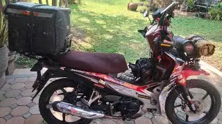 One nighter pack up. Honda Wave Rs.
