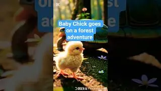 Baby Chick makes a magical discovery. #youtubeshort #chicks #cute