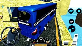 US Police Bus Mountain Driving Simulator #2 Bus Driving  Android  Gameplay