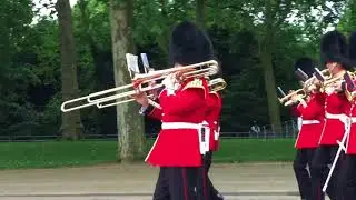 Coldstream band trooping the colour rehearsals