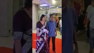 Actress Anumol With her fans