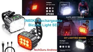 INBIKE Rechargeable Bicycle Ultra-Bright Light SET REVIEW