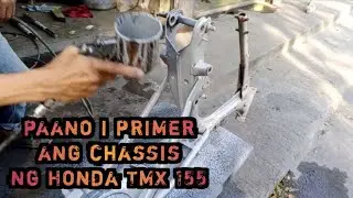 Paano mag epoxy primer sa chassis ng motor Honda TMX 155?