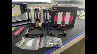 Unboxing - CPU Cooler GMRGB (R$ 147,00 no Ali) - 6 heat pipes, 3 fans e compat&iacute;vel com v&aacute;rios cpus