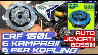 KAMPAS KOPLING CRF DAN PER KOPLING JADI 6 ???!!!! TONTON SAMPAI HABIS !