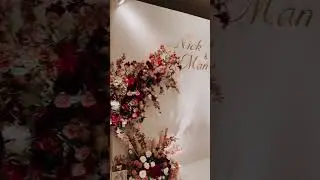 Wedding Decoration: Burgundy Garden