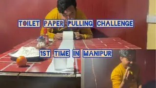 Toilet paper pulling challenge @tissue paper pulling challenge