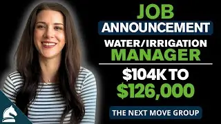 Job Announcement For Yakima, Washington, Seeking A Water/Irrigation Manager | The Next Move Group