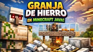 Granja de Hierro F&Aacute;CIL y EFICIENTE | Minecraft Survival 1.21