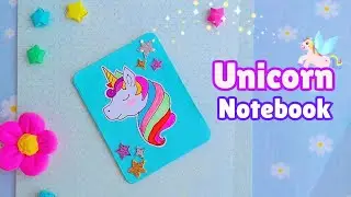 🦄 How to make unicorn diary  | DIY unicorn notebook | paper craft | DIY notebook