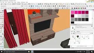 Interior home design hall, kitchen, bedroom In SketchUp | V-Ray | Enscape