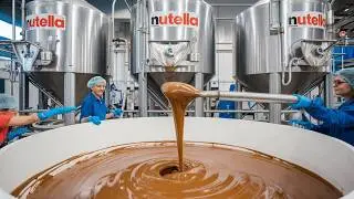 How Nutella Is Made In Factory? Bulk Production Of Chocolate Spread Using Advanced Machines