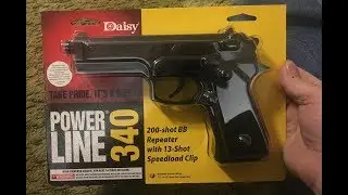 Распаковка пневматического пистолета Daisy Powerline 340 BB на 200 патронов, многозарядный патрон Speedload, распродажа Walmart за 2,50 доллара