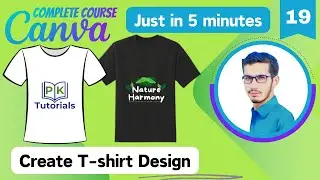 How to create T-shirt design in canva | Canva Complete Course (Part - 19) | PK Tutorials