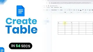 Как создать таблицу в Google Docs [просто]