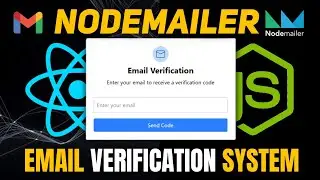Nodemailer Email OTP Verification System with Node.js, React & Tailwind | CoderzArea | OTP on Gmail