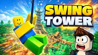 Finishing the IMPOSSIBLE Swing Tower! (Roblox Obby)
