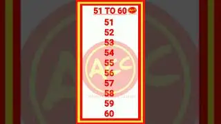Counting from 51to60 | number | Counting Number for Kids | number | Lear Number And Counting 51to60