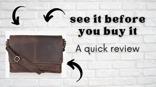 See It Before You Buy: Oak Leathers Messenger Bag Review | Premium Leather Laptop Bag
