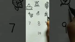 Draw with The Numbers 1 To 10 | #shorts