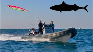 Spinning sulle Mangianze con Metal Jig: DIVERTIMENTO PURO! Pesca in Mare da un Gommone SUPER VELOCE!