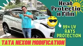 Sun control window Film For Tata Nexon  | Tata Nexon 2023 Heat Rejection |Tata Nexon Modified Skycar