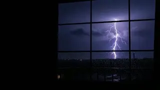 Deep Rolling Thunder (No Light) ⚡ Pure Dark Screen Rain Sounds for Insomnia