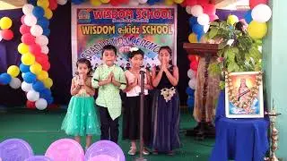 Graduation day celebrations at wisdom school Railpet Guntur 2018-2019