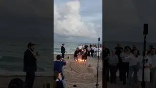 Ханука на пляже (Голливуд, Штат Флорида) #beach #hollywood #jewish #holiday #shorts #vlog #reels #us