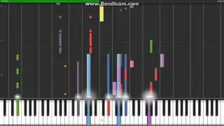 Aqua Cartoon Heroes Piano Tutorial Synthesia ( HD )