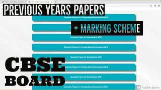 How to download Previous years Cbse Board papers|Class 12 & 10|CBSE BOARD|CBSE 2021|Cs with Python