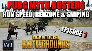 PUBG MYTH BUSTERS #1: Pistol Run speed, Redzone & Sniping 2000 meters