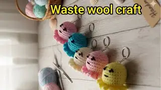 Crochet jelly fish Keychain making, wool jelly fish making, beautiful jelly fish with wool 