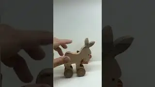 Donkey on wheels made of ash and oak. Віслюк на колесах з ясена та дубу. #іграшкиручноїроботи #wood