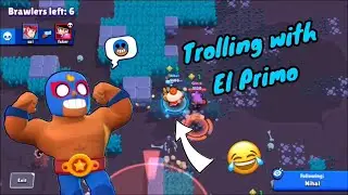 Trolling with El Primo in solo showdown 😂 | Brawl Stars