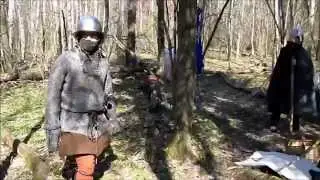 Реконструкция военного лагеря. Швеция, 13 век//13-century shwedish military camp 20. 04. 14