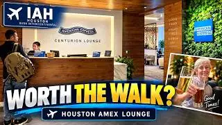 Houston Airport Amex Centurion Lounge... WORTH THE WALK?