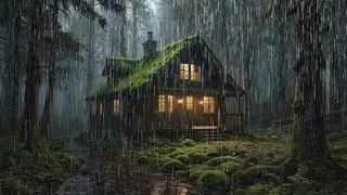 Ocean Cliff Cabin Rain | Calm Thunder & Rainfall to Fall Asleep Fast