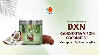Кокосовое масло первого холодного отжима DXN, обогащенное экстрактом ганодермы