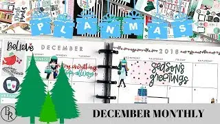 Plan with Me: December Monthly // PLANMAS Day 5 | Plans by Rochelle