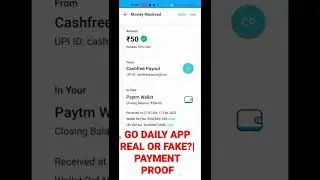 GO DAILY APP REAL OR FAKE?|GO DAILY APP PAYMENT PROOF|NEW EARNING APP TODAY 2022  #shorts