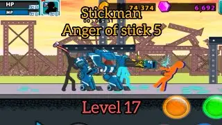 hard play stickman anger of stick 5 level 17