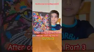 Sparkle gem art challenge part 2 #shorts #diy #craft #art